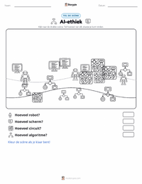 AI-ethiek afdrukbare werkblad voorbeeld