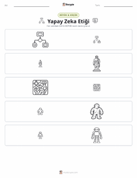 Yapay Zeka Etiği yazdırılabilir çalışma sayfası önizlemesi