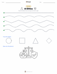 AI Ethics printable worksheet preview
