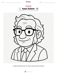 Isaac Asimov druckbare Arbeitsblatt Vorschau
