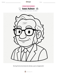 Vista previa de la hoja de trabajo imprimible de Isaac Asimov