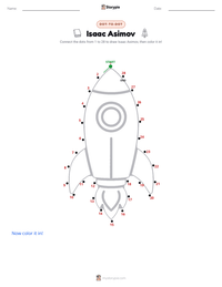Isaac Asimov printable worksheet preview