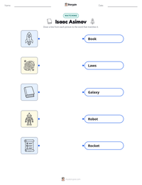 Isaac Asimov printable worksheet preview