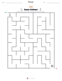 Isaac Asimov printable worksheet preview