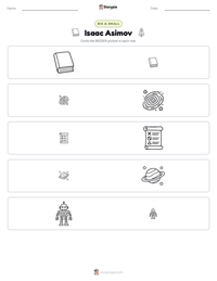 Isaac Asimov printable worksheet preview