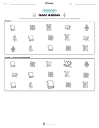 Isaac Asimov printable worksheet preview