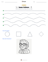 Isaac Asimov printable worksheet preview