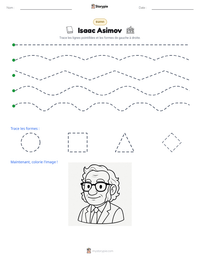 Aperçu de la feuille de travail imprimable Isaac Asimov