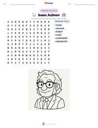 Aperçu de la feuille de travail imprimable Isaac Asimov