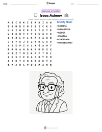 Podgląd drukowalnego arkusza ćwiczeń Isaac Asimov