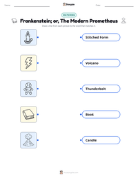 Frankenstein; or, The Modern Prometheus printable worksheet preview