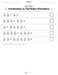 Frankenstein; or, The Modern Prometheus printable worksheet preview