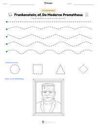 Frankenstein; of, De Moderne Prometheus afdrukbare werkblad voorbeeld