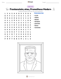 Prabaca lembar kerja cetak Frankenstein; atau, Prometheus Modern