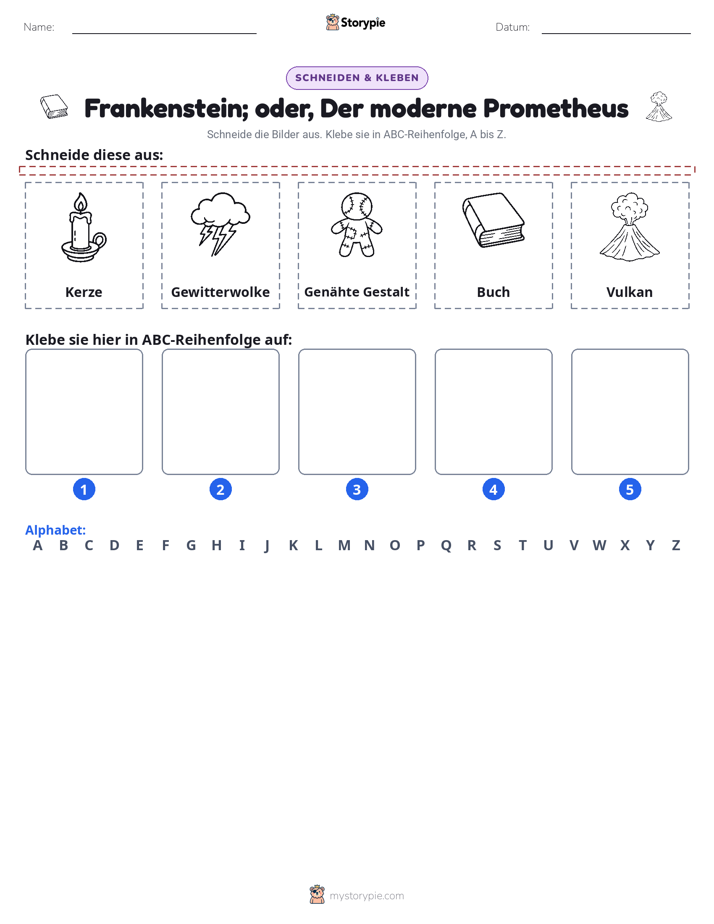 Schneiden & Einfügen Alphabet
