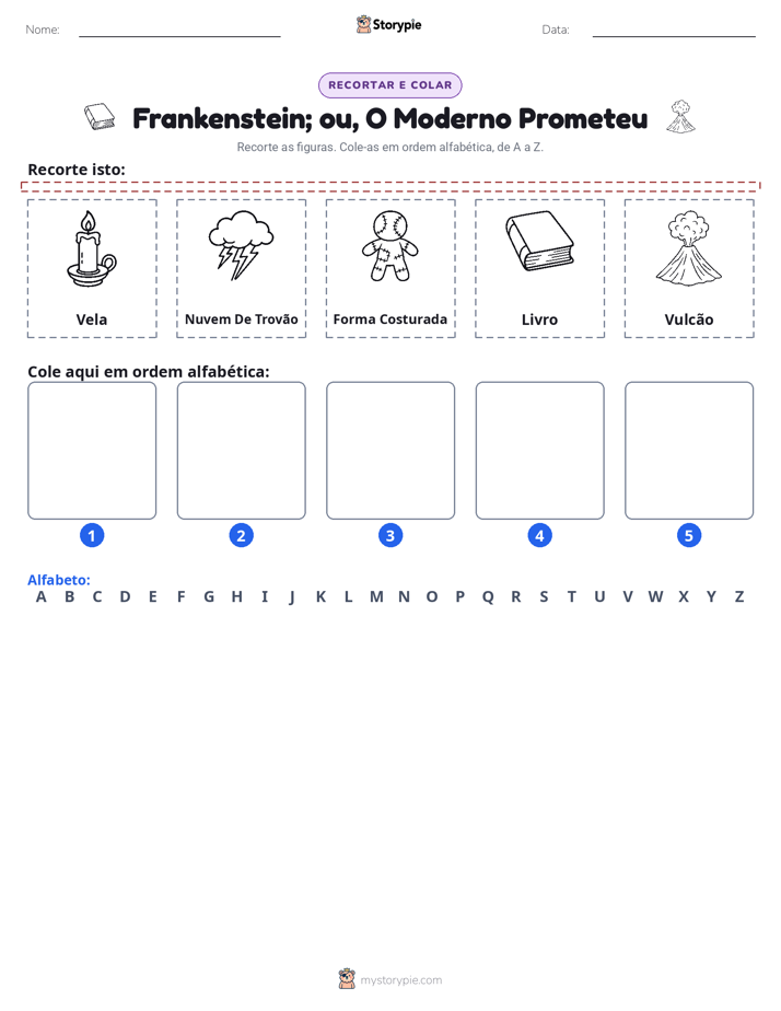 Recortar & Colar Alfabeto