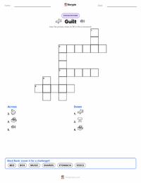 Guilt printable worksheet preview