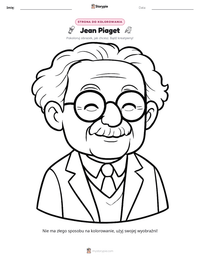 Podgląd drukowalnego arkusza ćwiczeń Jean Piaget