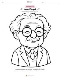 Jean Piaget yazdırılabilir çalışma sayfası önizlemesi