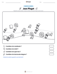 Aperçu de la feuille de travail imprimable Jean Piaget