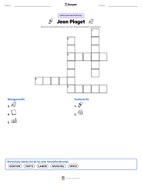 Jean Piaget druckbare Arbeitsblatt Vorschau