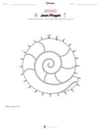 Jean Piaget printable worksheet preview