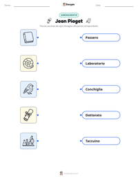 Anteprima della scheda stampabile di Jean Piaget