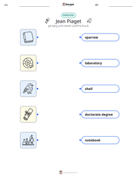 Jean Piaget ముద్రించదగిన పని పత్రం ప్రివ్యూ
