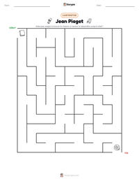 Aperçu de la feuille de travail imprimable Jean Piaget
