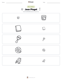 Jean Piaget printable worksheet preview