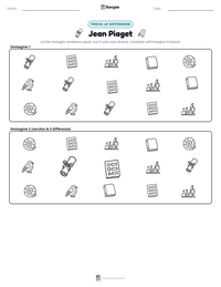 Anteprima della scheda stampabile di Jean Piaget