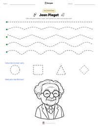 Jean Piaget druckbare Arbeitsblatt Vorschau