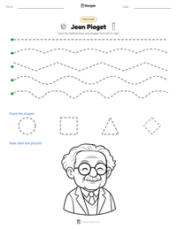 Jean Piaget printable worksheet preview