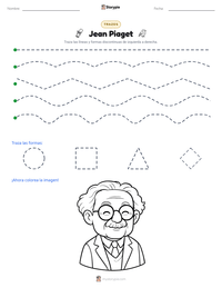 Vista previa de la hoja de trabajo imprimible de Jean Piaget