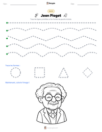 Aperçu de la feuille de travail imprimable Jean Piaget