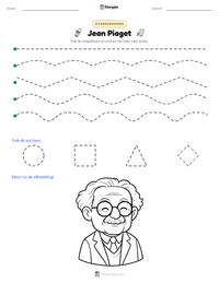 Jean Piaget afdrukbare werkblad voorbeeld