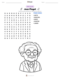 Jean Piaget druckbare Arbeitsblatt Vorschau