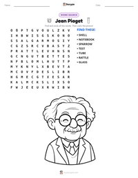 Jean Piaget printable worksheet preview