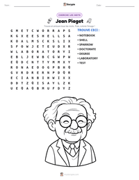 Aperçu de la feuille de travail imprimable Jean Piaget