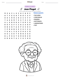 Anteprima della scheda stampabile di Jean Piaget