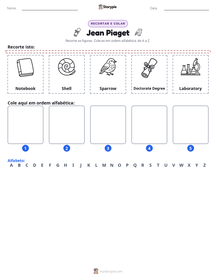 Recortar & Colar Alfabeto