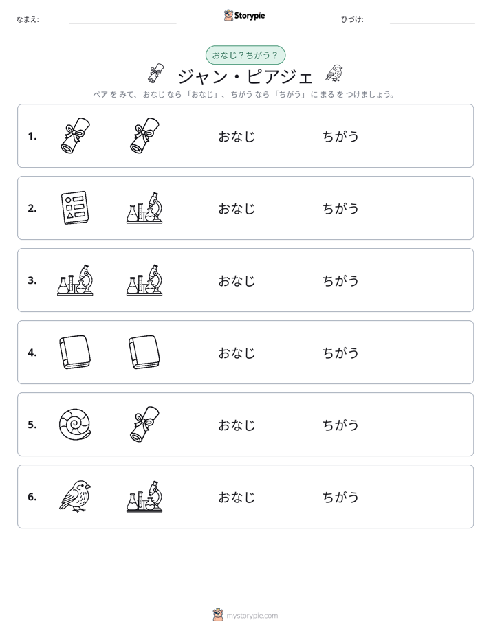 同じか違うか