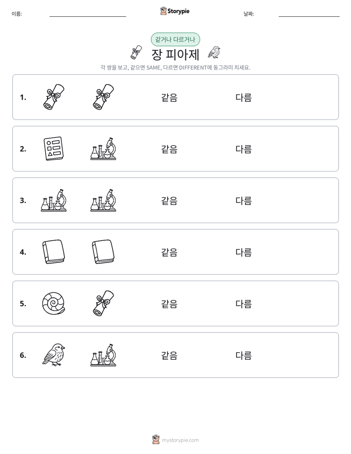 같은 것 또는 다른 것