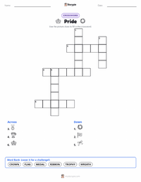 Pride printable worksheet preview