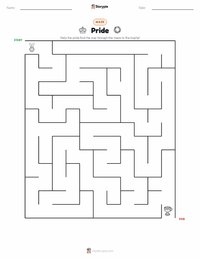 Pride printable worksheet preview