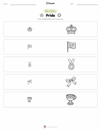 Pride printable worksheet preview
