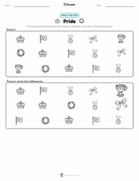 Pride printable worksheet preview
