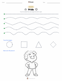 Pride printable worksheet preview