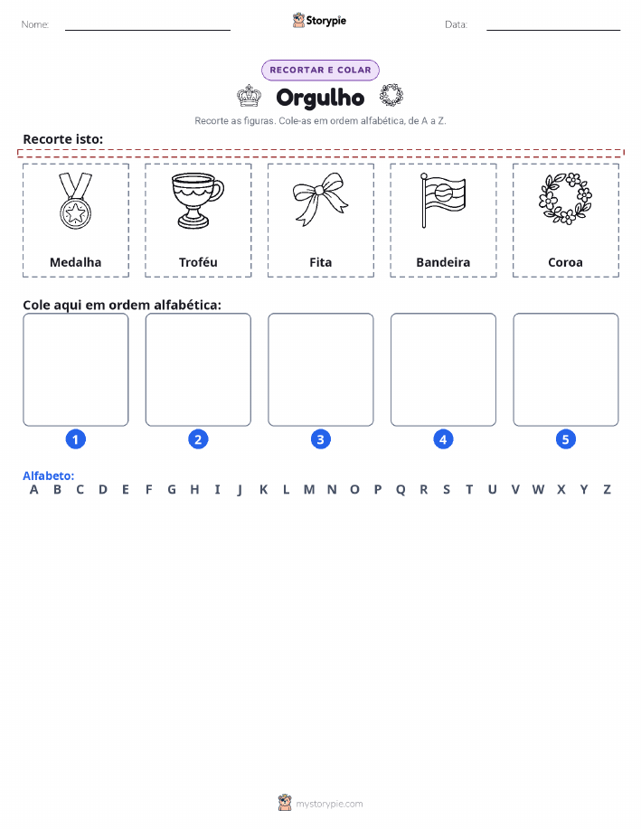 Recortar & Colar Alfabeto
