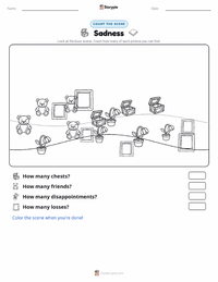 Sadness printable worksheet preview